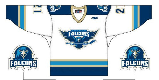 fresno monsters jersey Fresno Falcons Replica Jersey - White