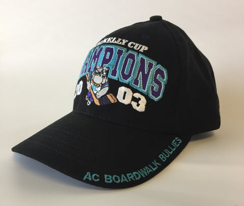 2003 - Kelly Cup Champions Hat - Atlantic City Boardwalk Bullies - One Size Fits All