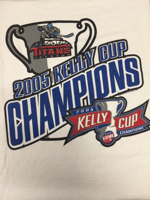 2005 Kelly Cup Champions T-Shirt - Trenton Titans - Size XL