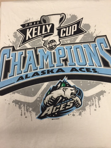 2011 Kelly Cup Champions T-Shirt - Alaska Aces - Size XL