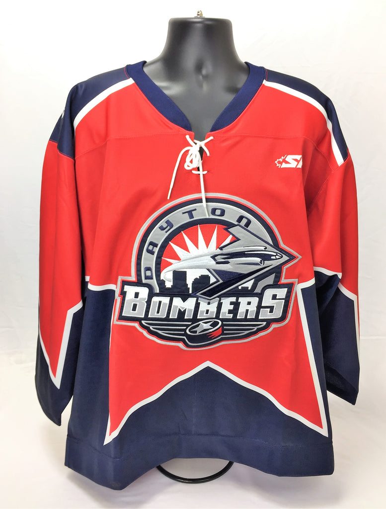 Dayton Bombers Authentic Jersey Size 54 - Red
